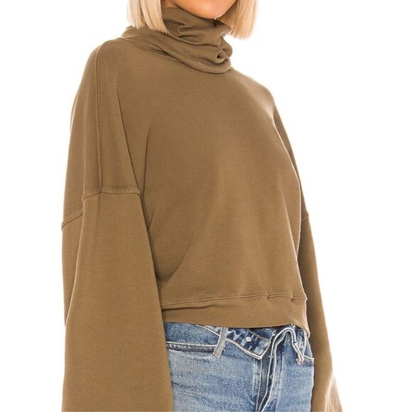 Agolde Balloon Sleeve Turtleneck Sweatshirt - Picture 3 of 6